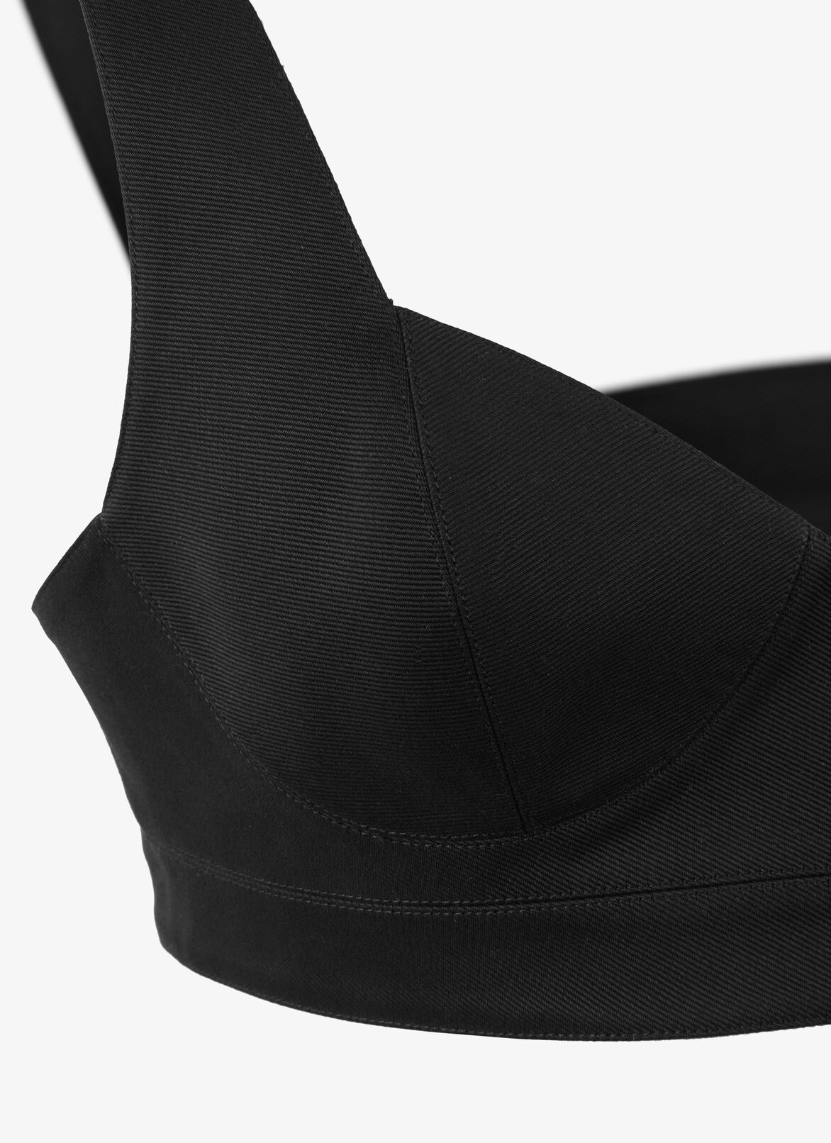 Cotton Bustier Top ALAÏA BLACK COTTON BUSTIER TOP